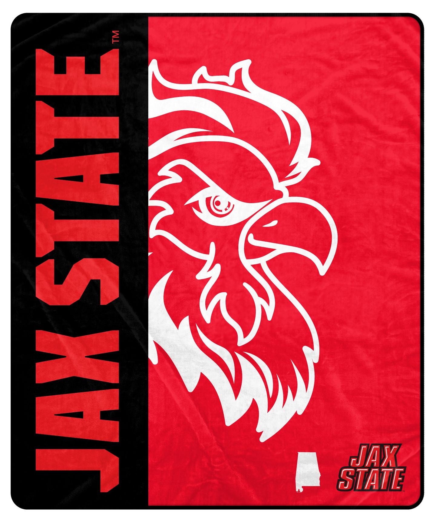 NCAA Endzone Ultra Soft Tailgate Throw