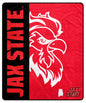 NCAA Endzone Ultra Soft Tailgate Throw