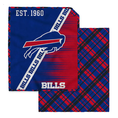 NFL Digital Dash 2 Sided Checkered 60x80 Blanket