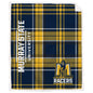 NCAA Playmaker Plaid Ultra Cozy Sherpa Throw