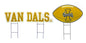 NCAA Wordmark & Football 3 Pack Yard Sign Set