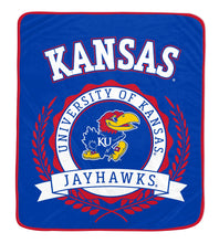 Load image into Gallery viewer, NCAA University Crest 50x60 Ultra Soft Blanket
