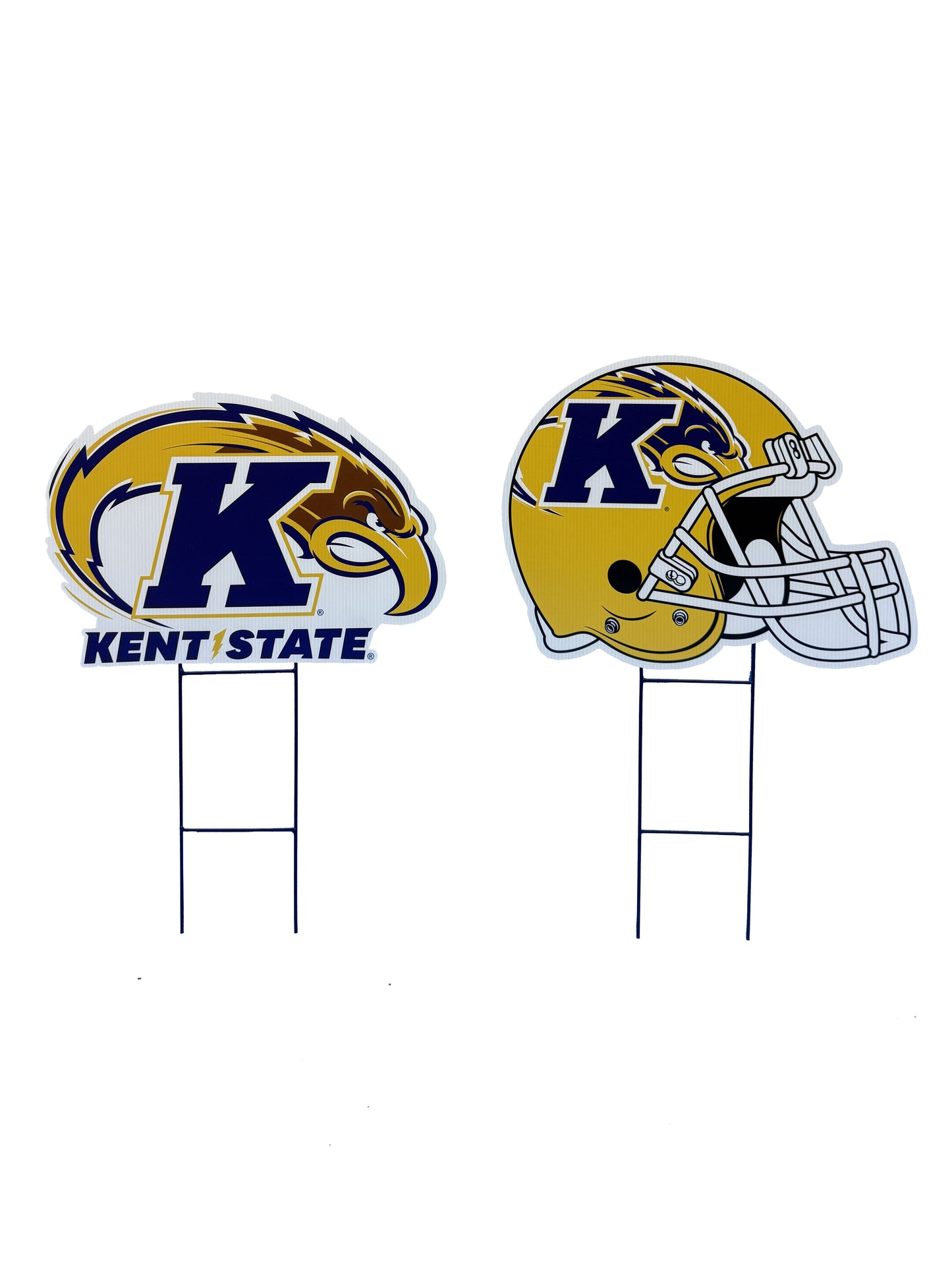 NCAA Logo and Helmet 2 Pack Yard Sign Set