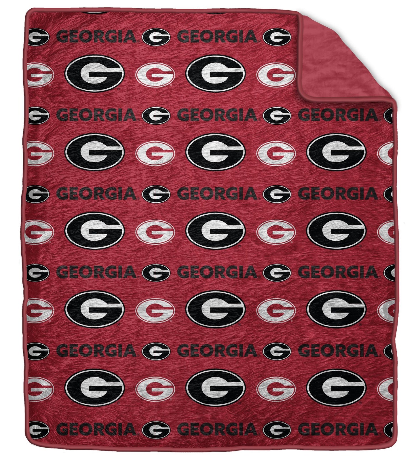 NCAA Tonal Wordmark 60x70 Faux Fur Blanket