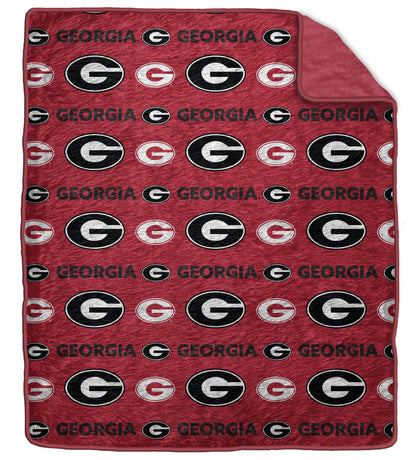 NCAA Tonal Wordmark 60x70 Faux Fur Blanket