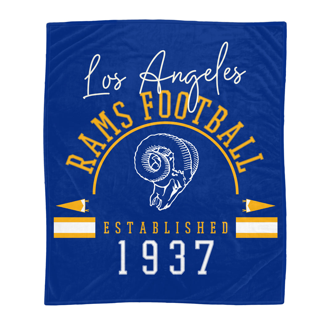 Los Angeles Rams Vintage Logo Series Blanket