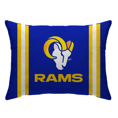 NFL Standard Logo Stripe Bed Pillow