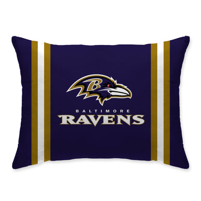 NFL Standard Logo Stripe Bed Pillow