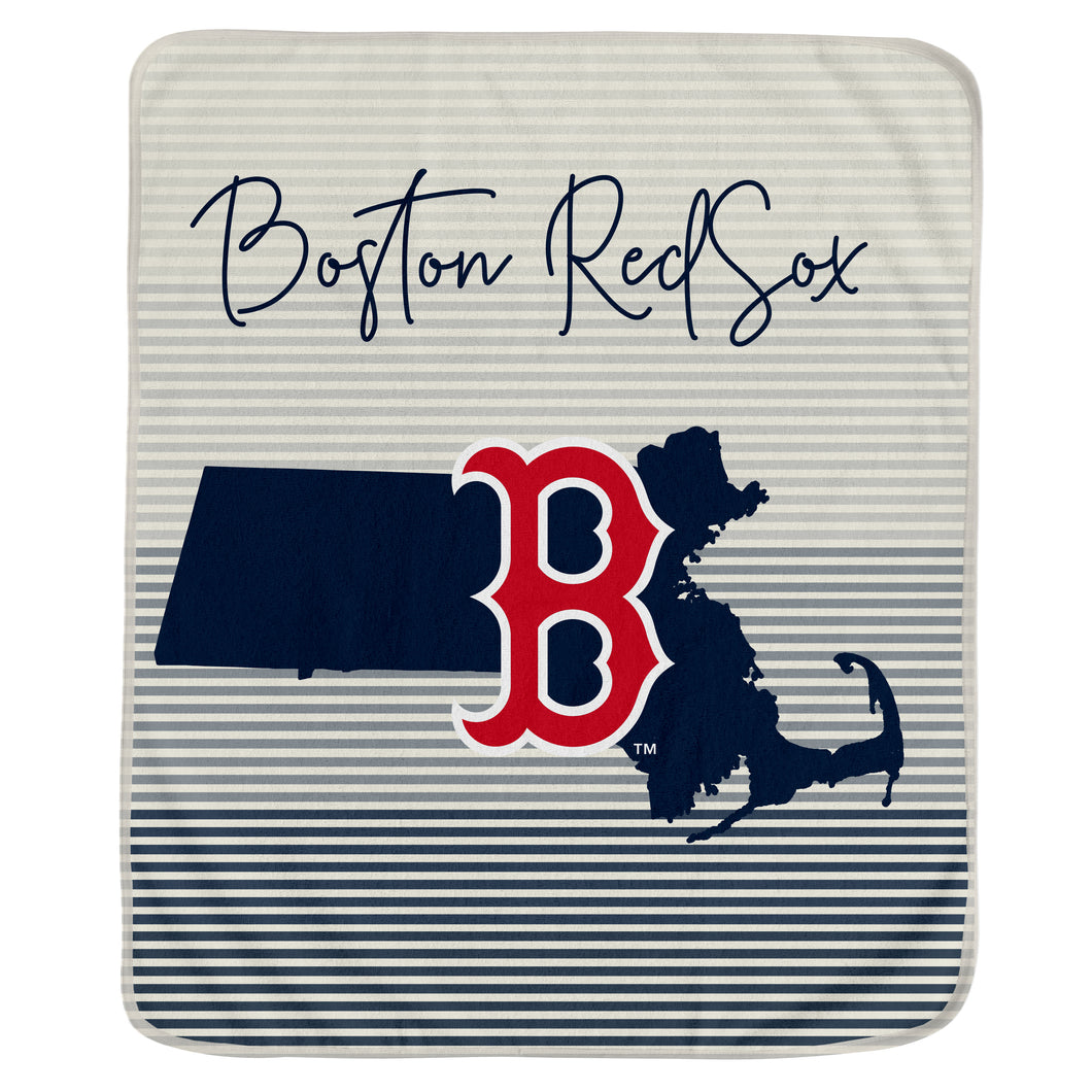 Boston Red Sox State Stripe Blanket