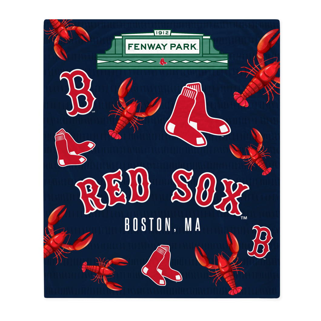 Boston Red Sox Hometown Logos Blanket