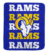 Load image into Gallery viewer, NFL Repeat Refresh 60x70 Wordmark Blanket
