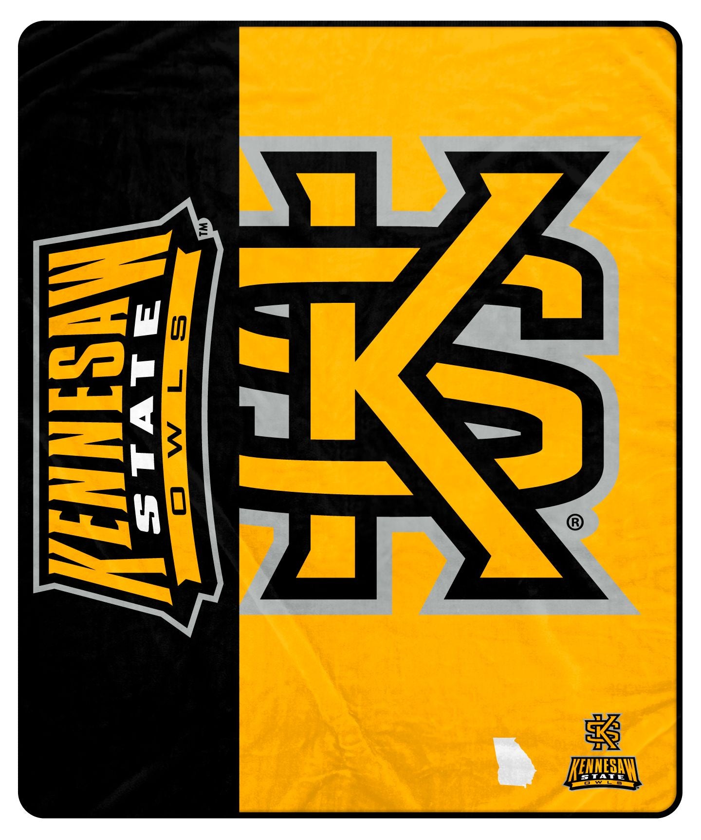 NCAA Endzone Ultra Soft Tailgate Throw