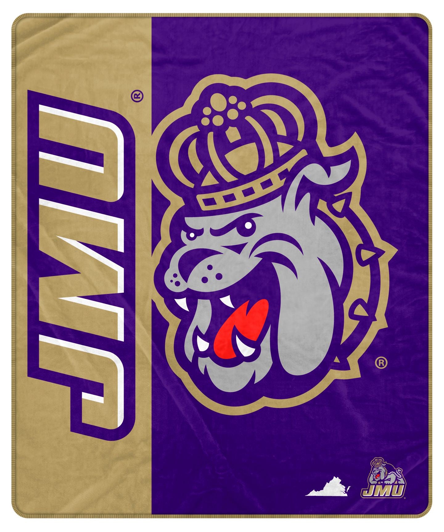 NCAA Endzone Ultra Soft Tailgate Throw