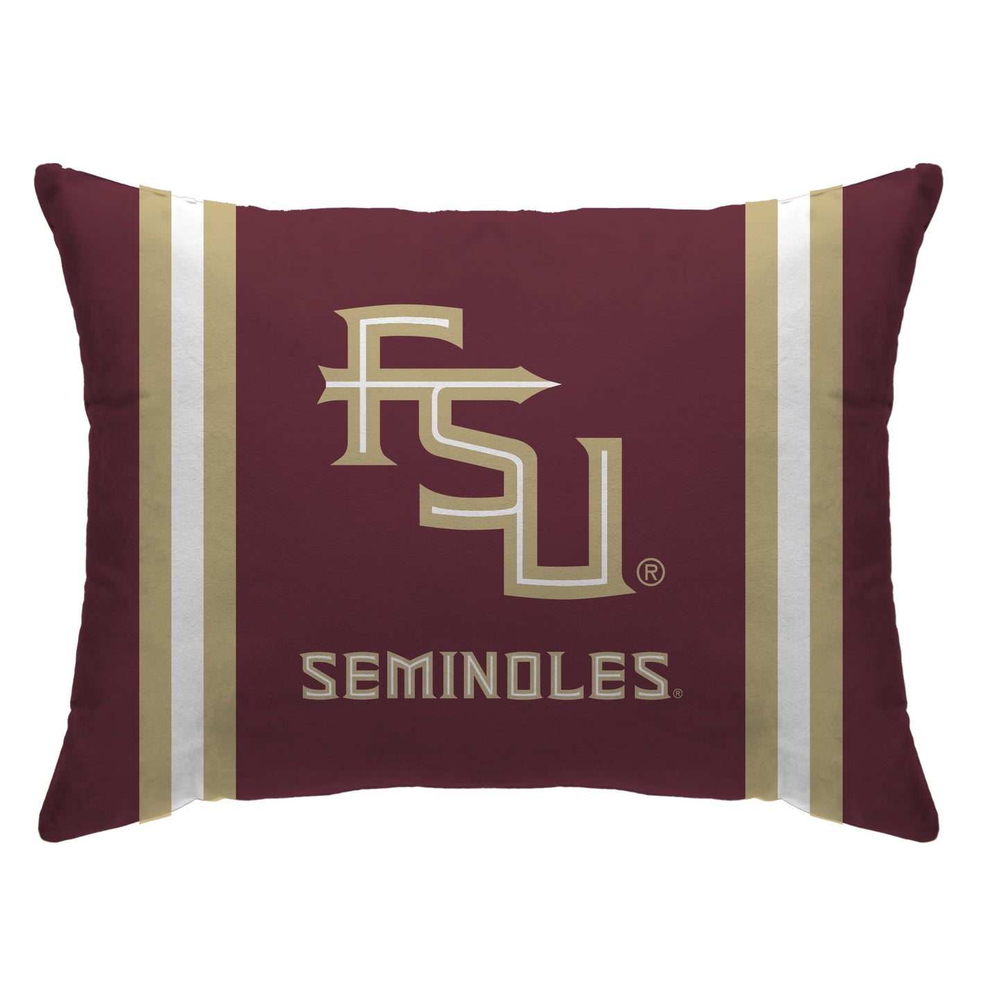 NCAA Standard Stripe Logo Bed Pillow