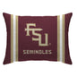 NCAA Standard Stripe Logo Bed Pillow