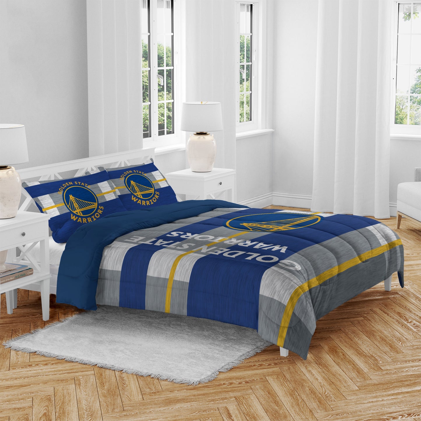 NBA Heathered Stripe 3 PC Queen Bed in a Bag