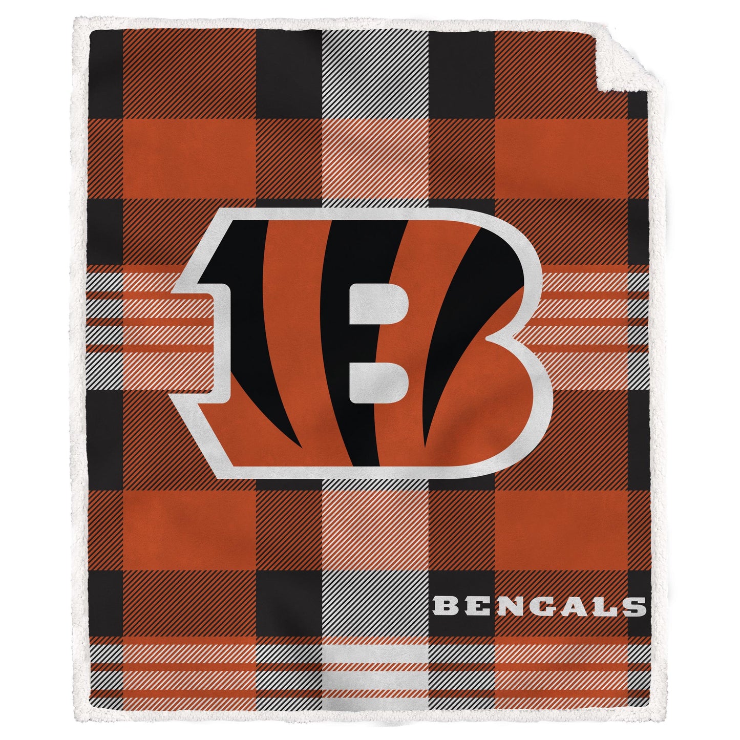 NFL Plaid Steel Royal Plush Sherpa 60x70 Blanket
