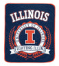 NCAA University Crest 50x60 Ultra Soft Blanket