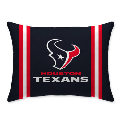 NFL Standard Logo Stripe Bed Pillow