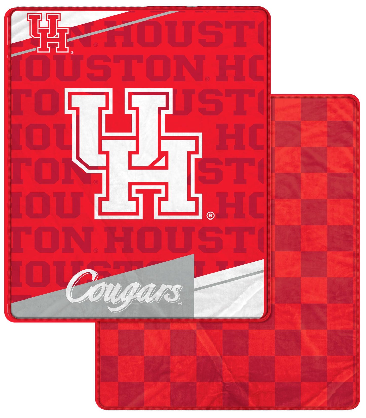 NCAA Diagonal Ghost Checker 60x70 Blanket