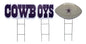 NFL Wordmark & Football 3 Pack Yard Sign Set