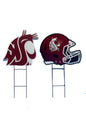 NCAA Logo and Helmet 2 Pack Yard Sign Set