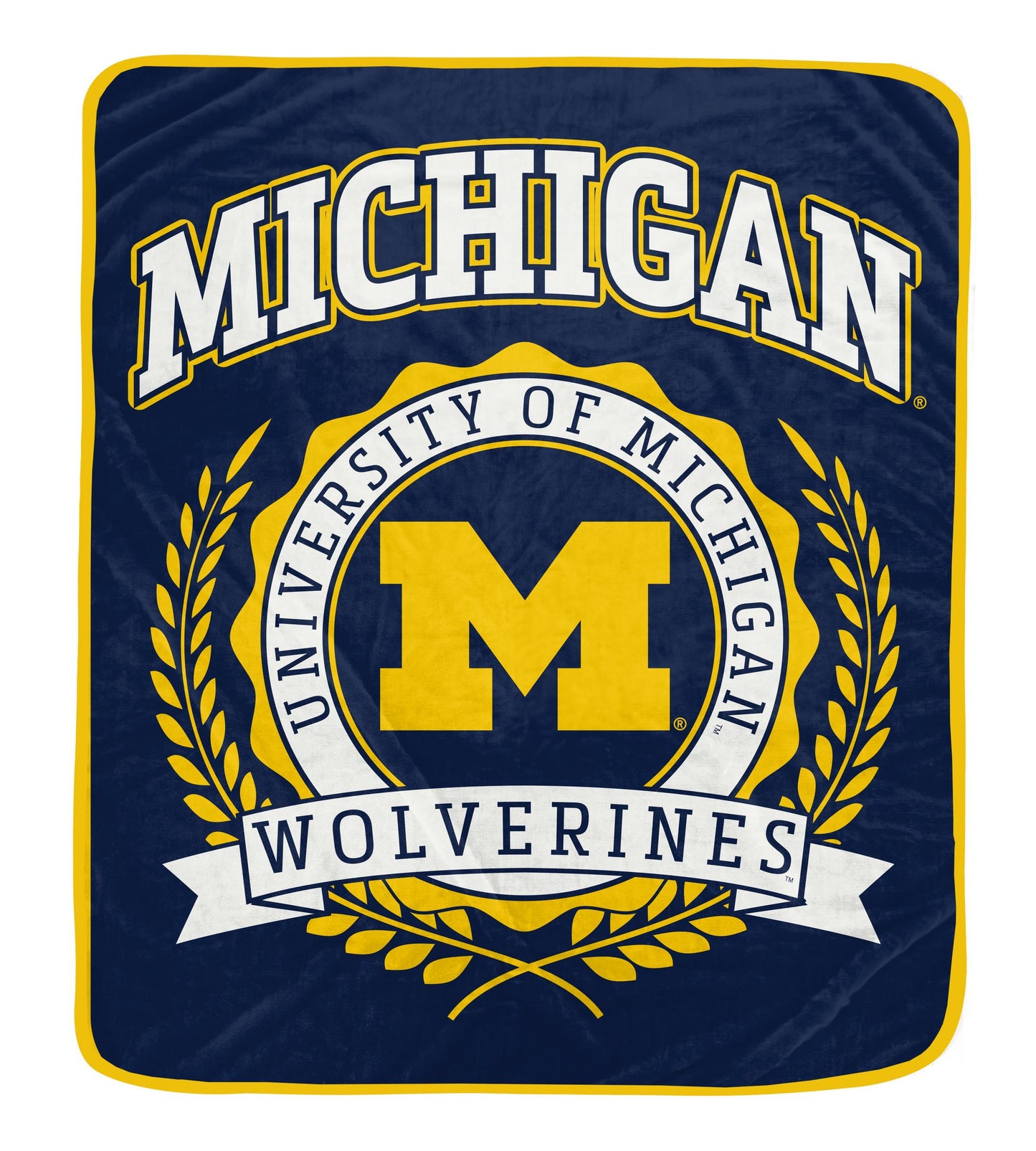 NCAA University Crest 50x60 Ultra Soft Blanket
