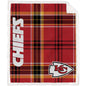NFL Playmaker Plaid Ultra Cozy Sherpa Throw