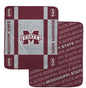 NCAA Reverse Block Double Sided 60x70 Ultra Cozy Blanket