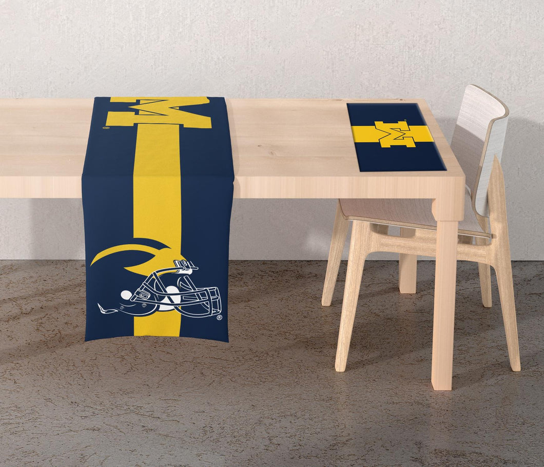 NCAA Logo 2-Sided Place Mat Table Runner Set