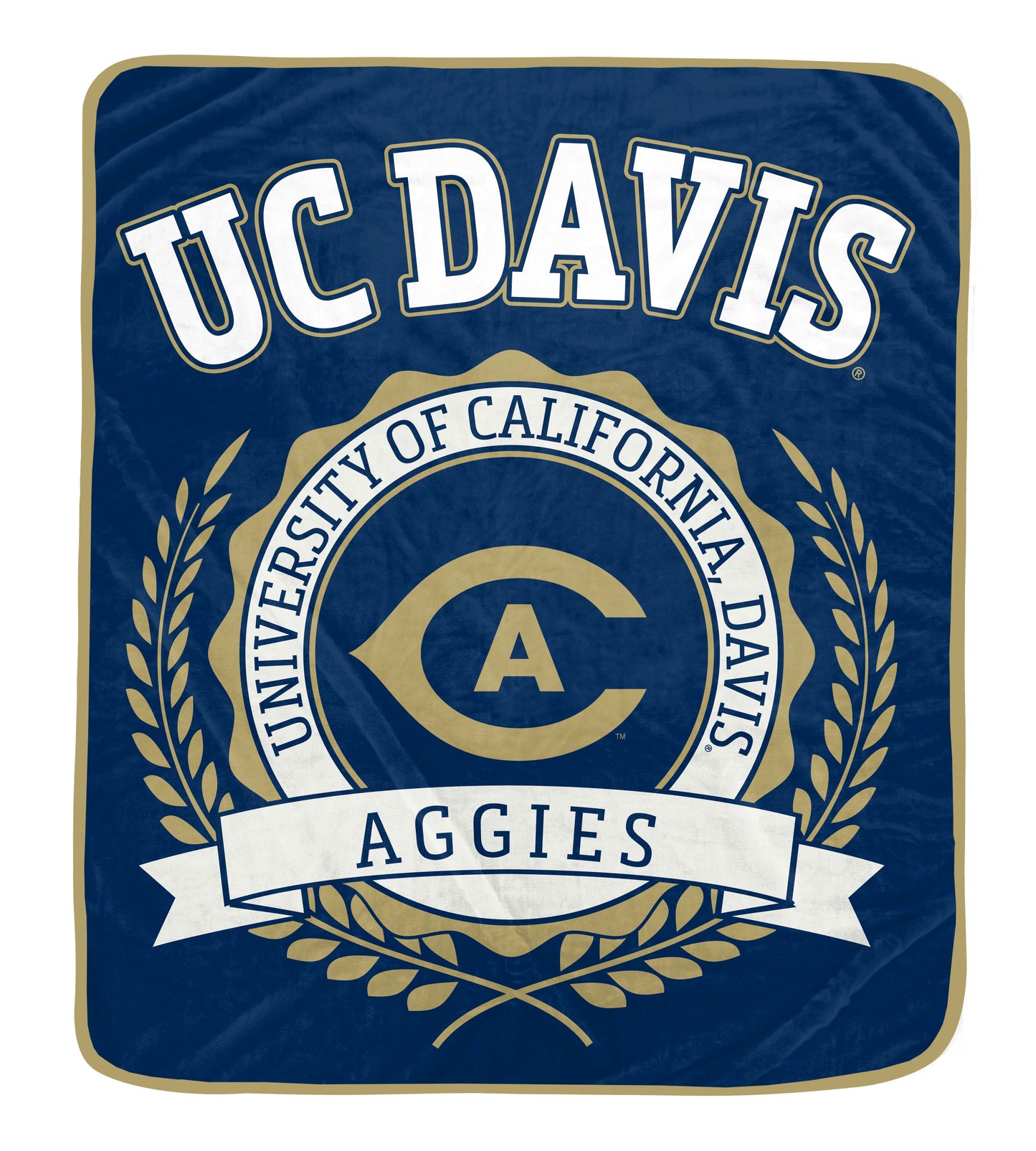 NCAA University Crest 50x60 Ultra Soft Blanket