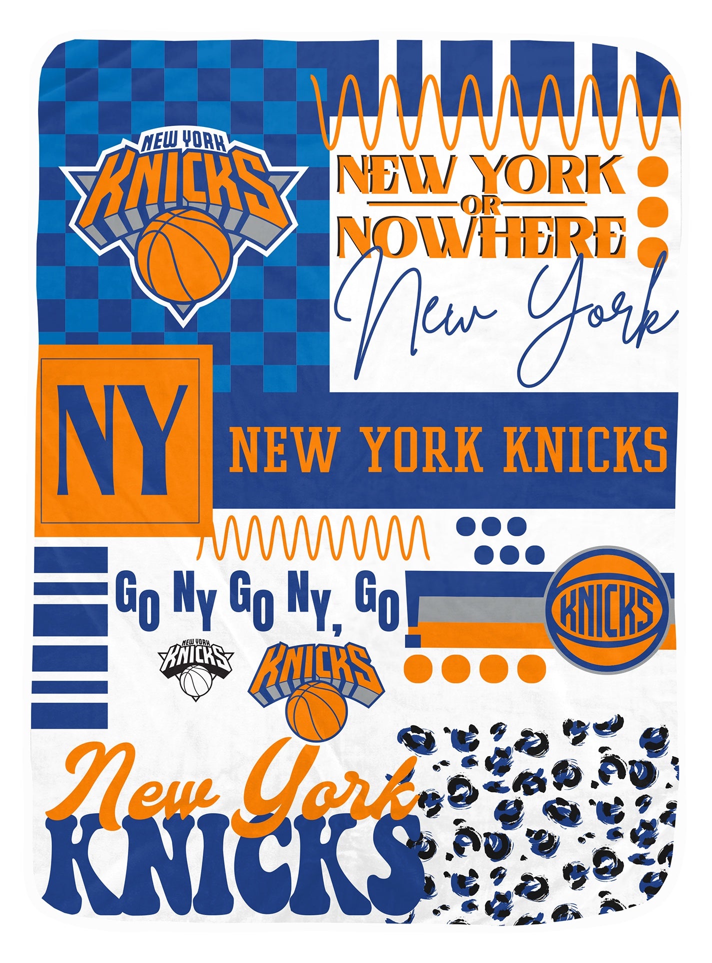 NBA Loco Check Cozy 66x95 Oversized Blanket