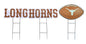 NCAA Wordmark & Football 3 Pack Yard Sign Set
