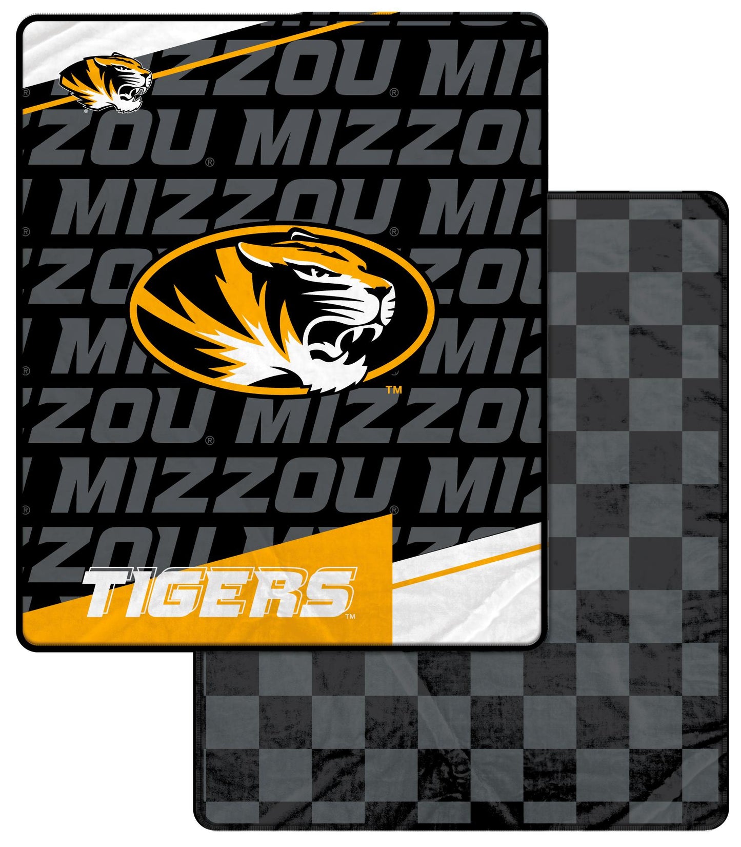 NCAA Diagonal Ghost Checker 60x70 Blanket