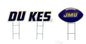 NCAA Wordmark & Football 3 Pack Yard Sign Set