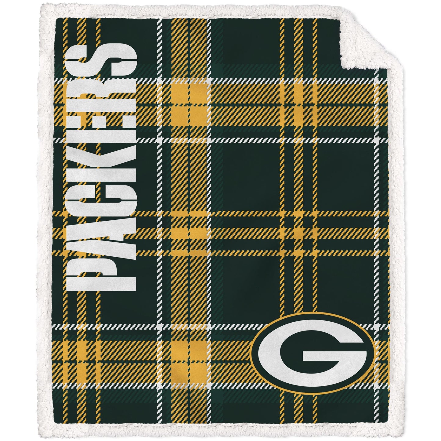NFL Playmaker Plaid Ultra Cozy Sherpa Throw