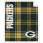 NFL Playmaker Plaid Ultra Cozy Sherpa Throw