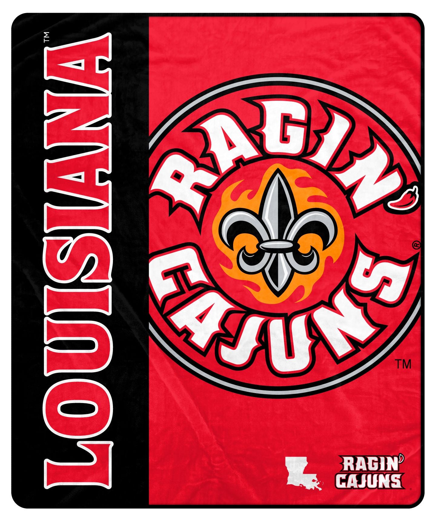 NCAA Endzone Ultra Soft Tailgate Throw