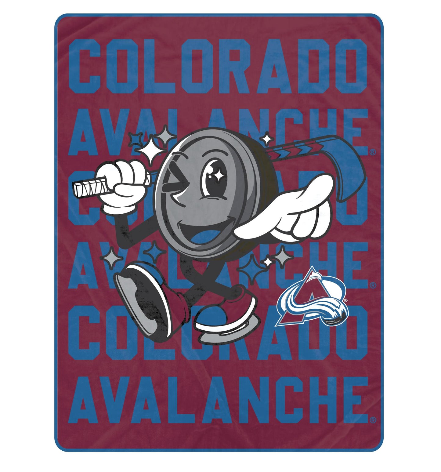 NHL Cartoon Puck Ultra Soft 60x80 Blanket