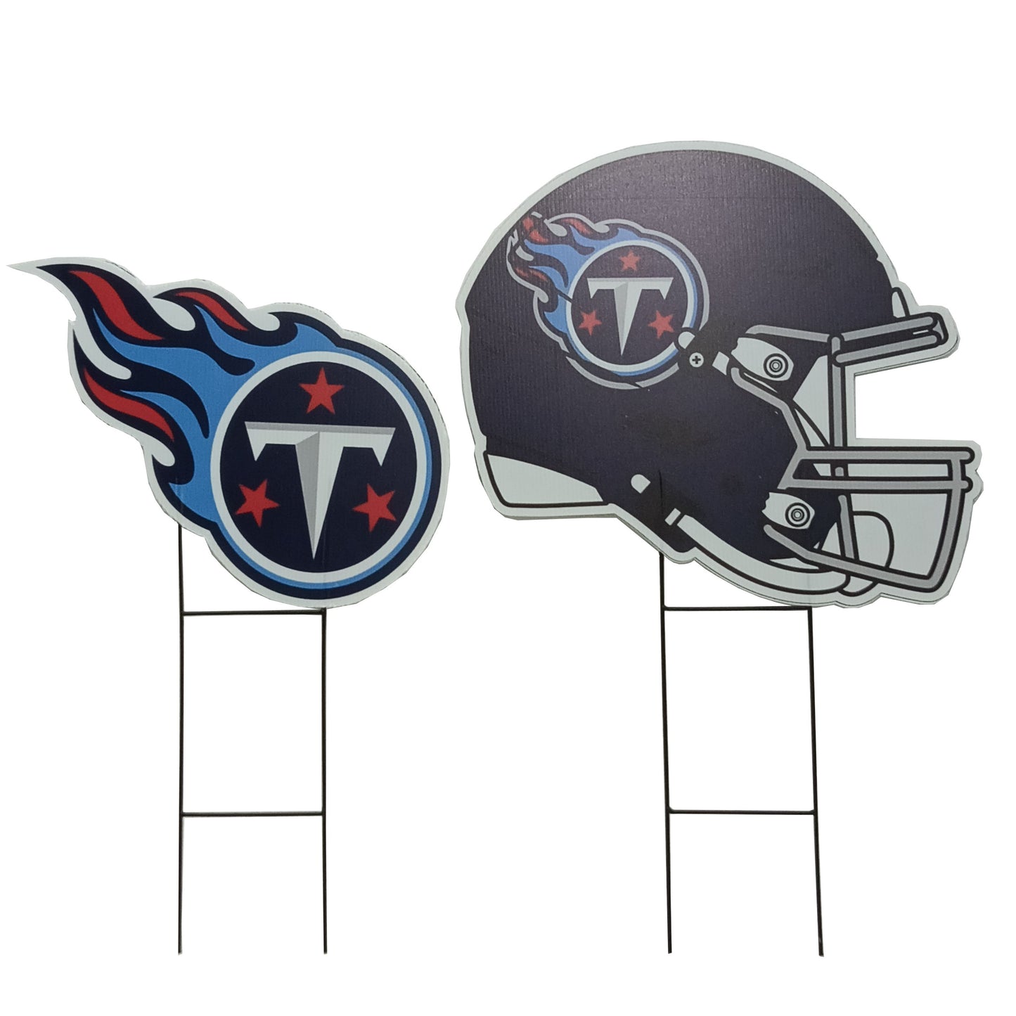 NFL Logo and Helmet 2 Pack Yard Sign Set
