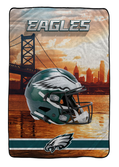 NFL Skyline Series Helmet 66x95 Oversized Blanket