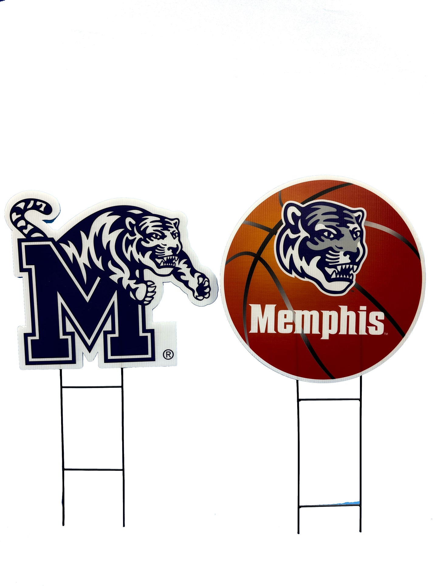 NCAA Logo and Helmet 2 Pack Yard Sign Set