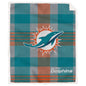 NFL Plaid Steel Royal Plush Sherpa 60x70 Blanket
