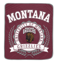 Load image into Gallery viewer, NCAA University Crest 50x60 Ultra Soft Blanket
