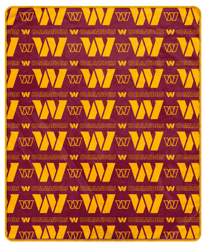 NFL Repeat Big Logo Wordmark 50x60 Blanket