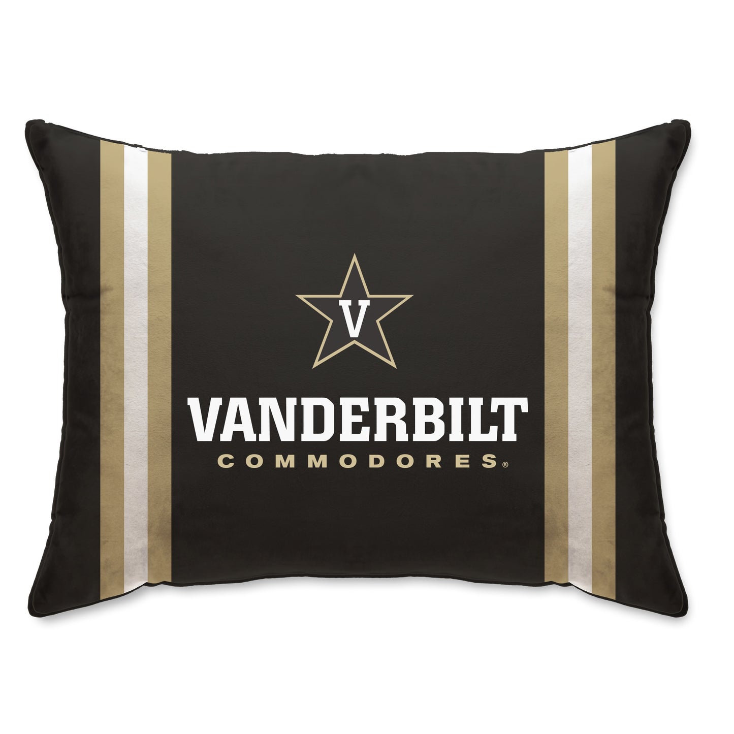 NCAA Standard Stripe Logo Bed Pillow