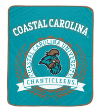 Load image into Gallery viewer, NCAA University Crest 50x60 Ultra Soft Blanket
