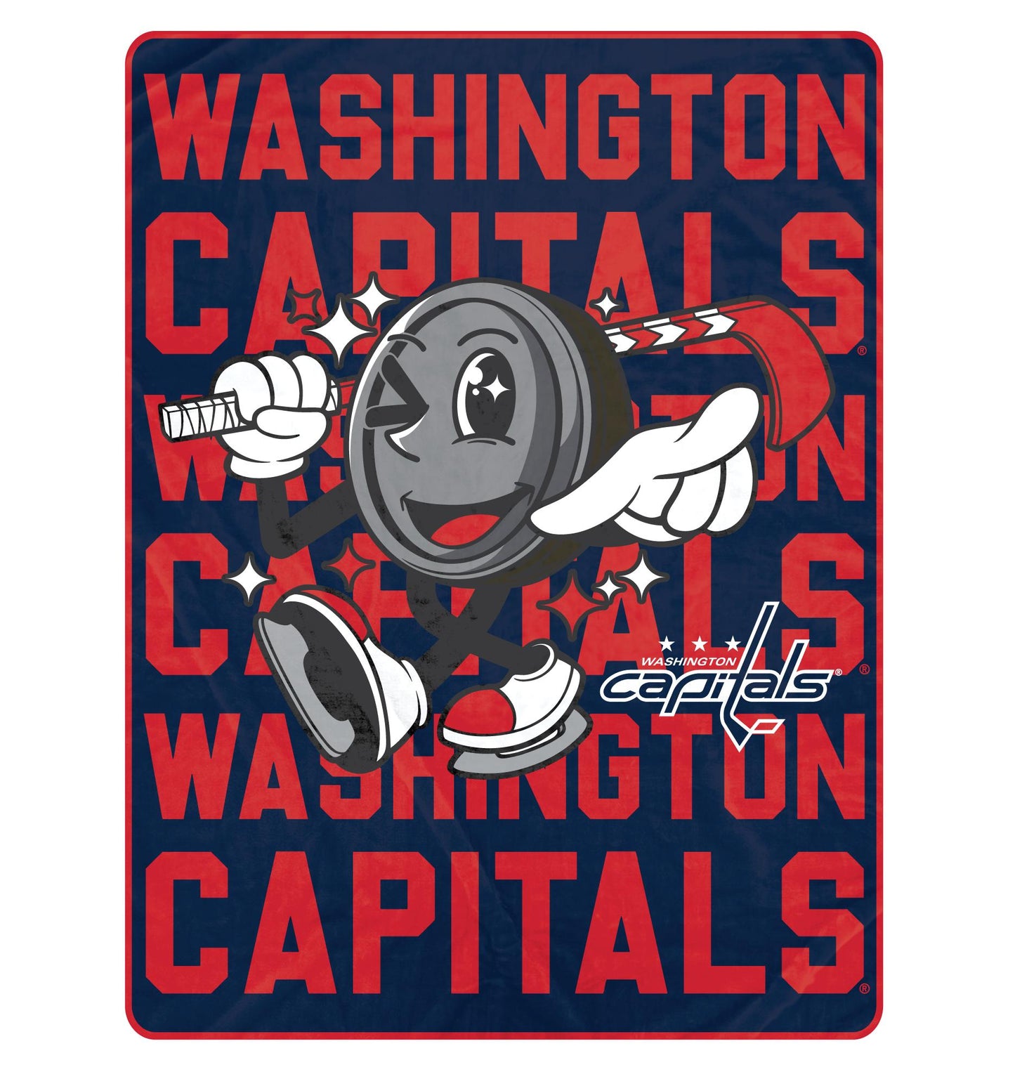 NHL Cartoon Puck Ultra Soft 60x80 Blanket