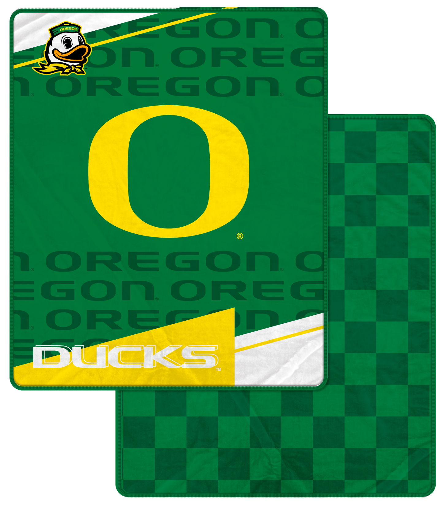 NCAA Diagonal Ghost Checker 60x70 Blanket