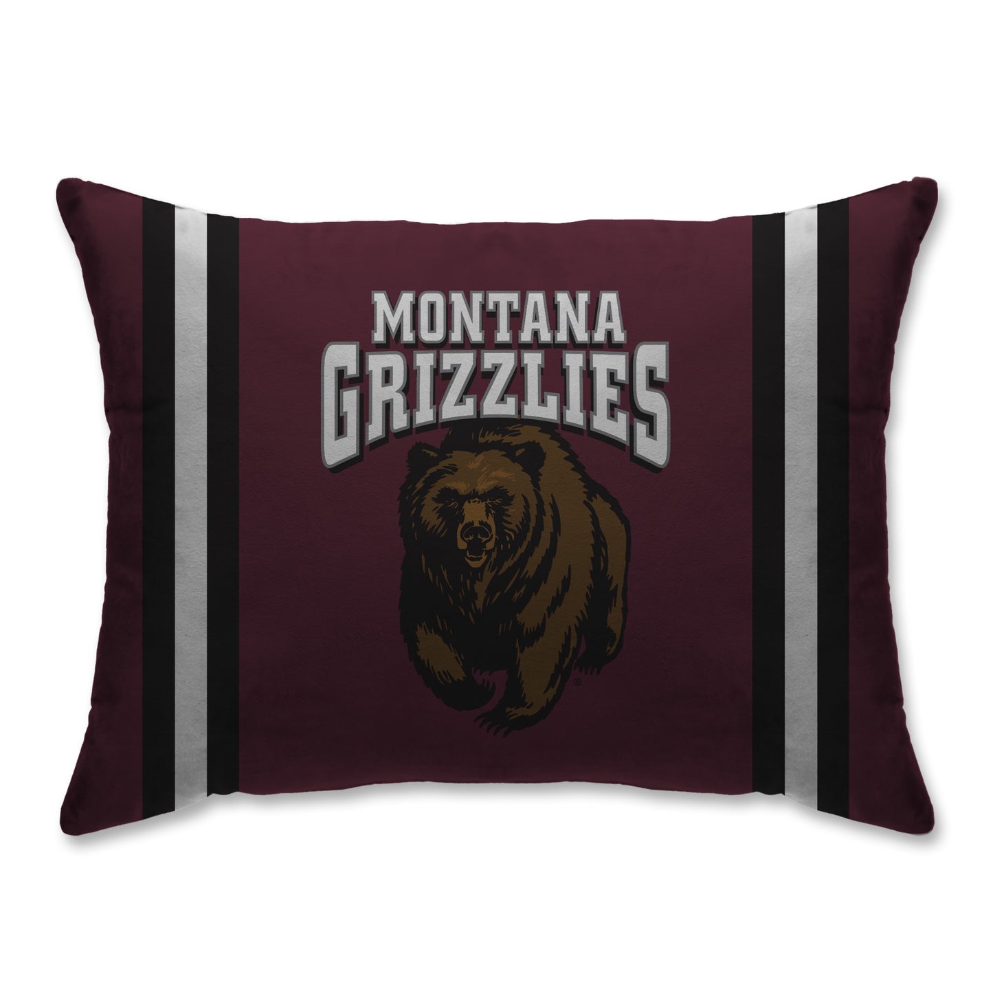 NCAA Standard Stripe Logo Bed Pillow